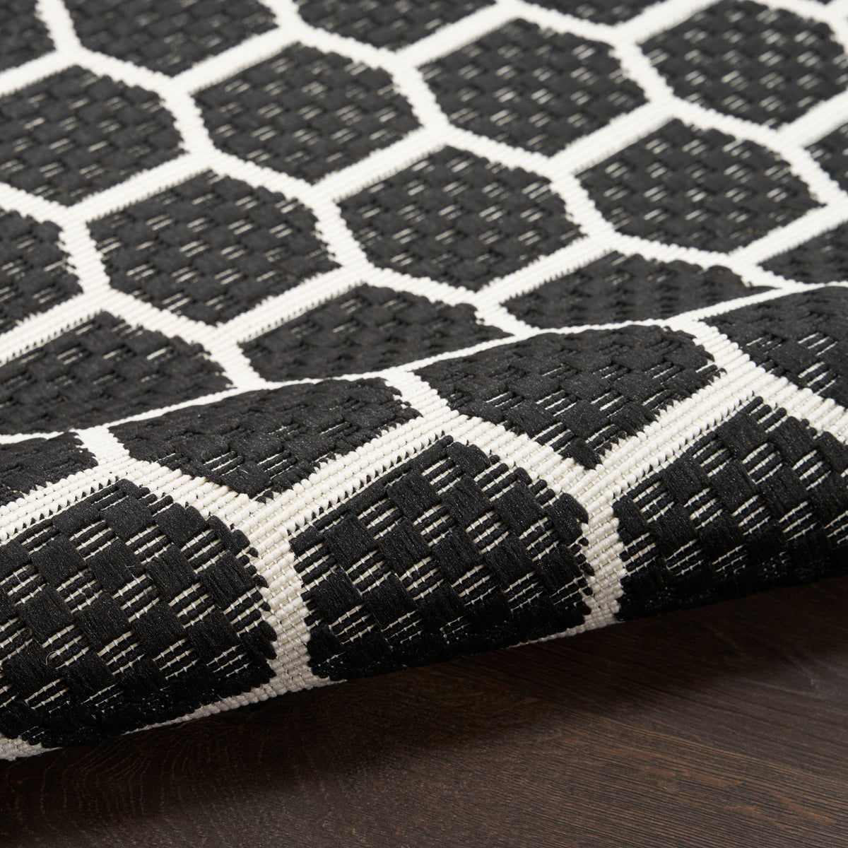nourison twist reversible tws01 black rug