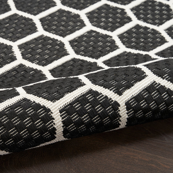 nourison twist reversible tws01 black rug