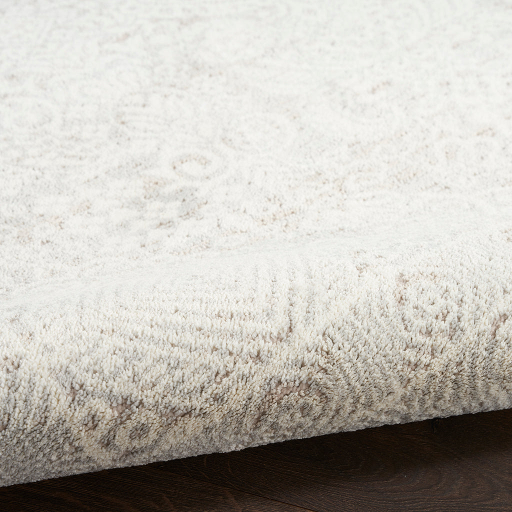 nourison eco cycle ecy01 silver ivory rug