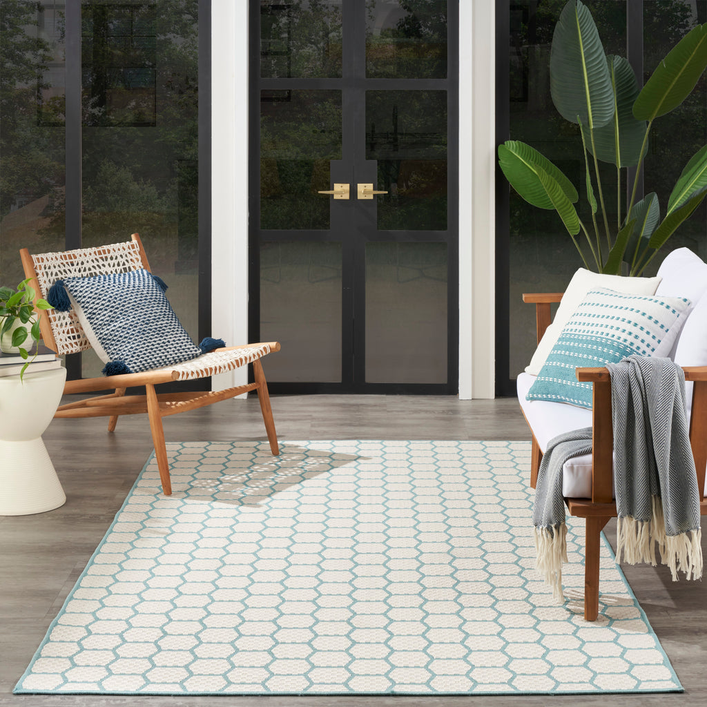 nourison twist reversible tws01 aqua rug