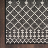 nourison positano pos02 black rug