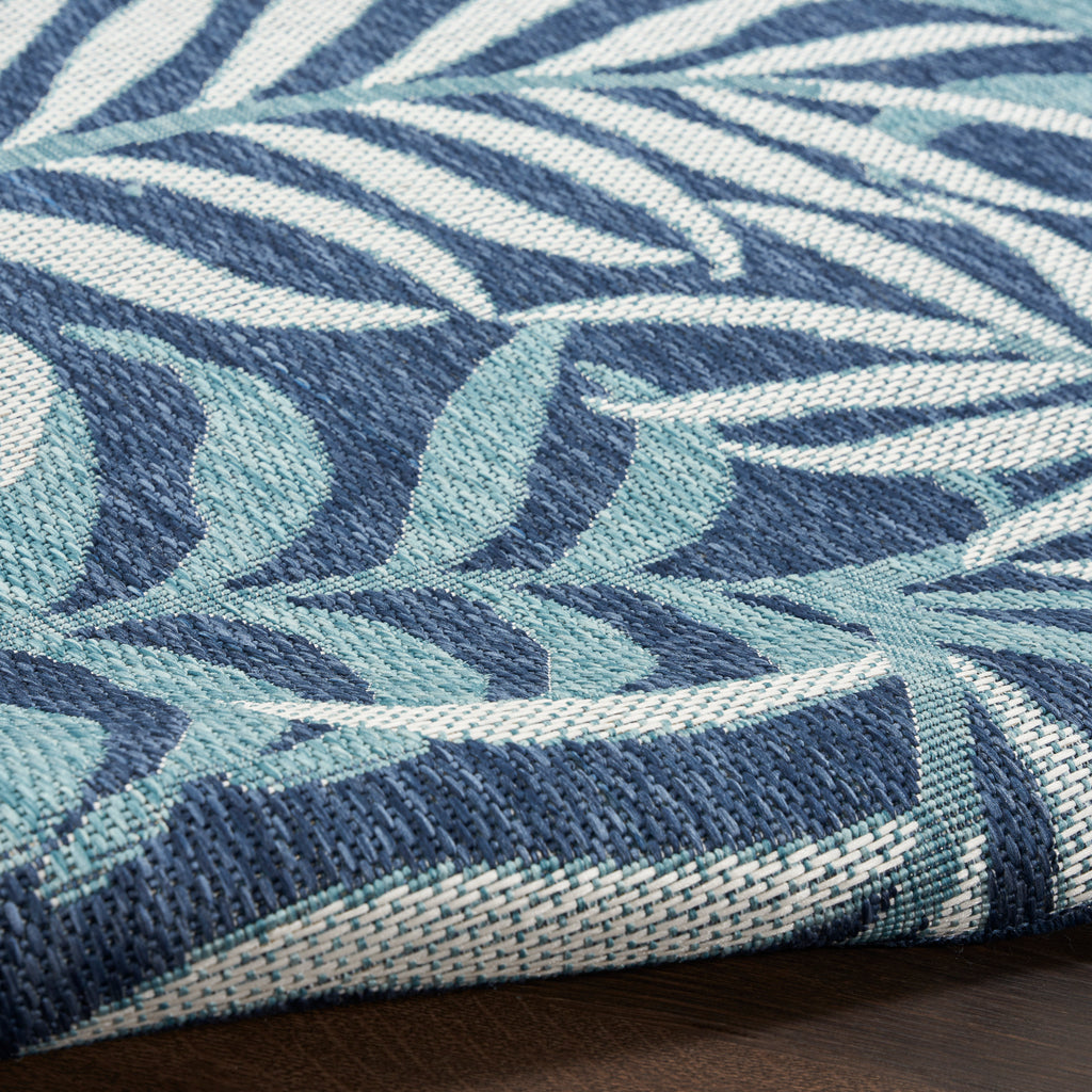 nourison garden oasis goa01 navy rug