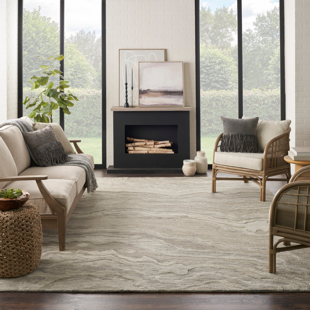 nourison graceful gru01 grey rug