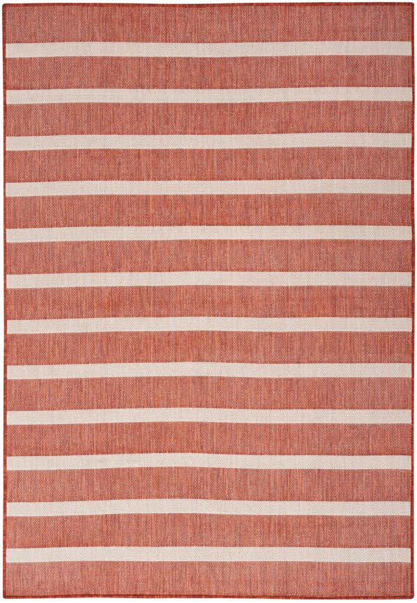 nourison positano pos03 terracotta ivory rug