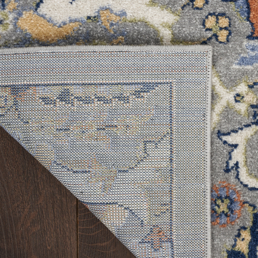 nourison allur alr03 grey rug