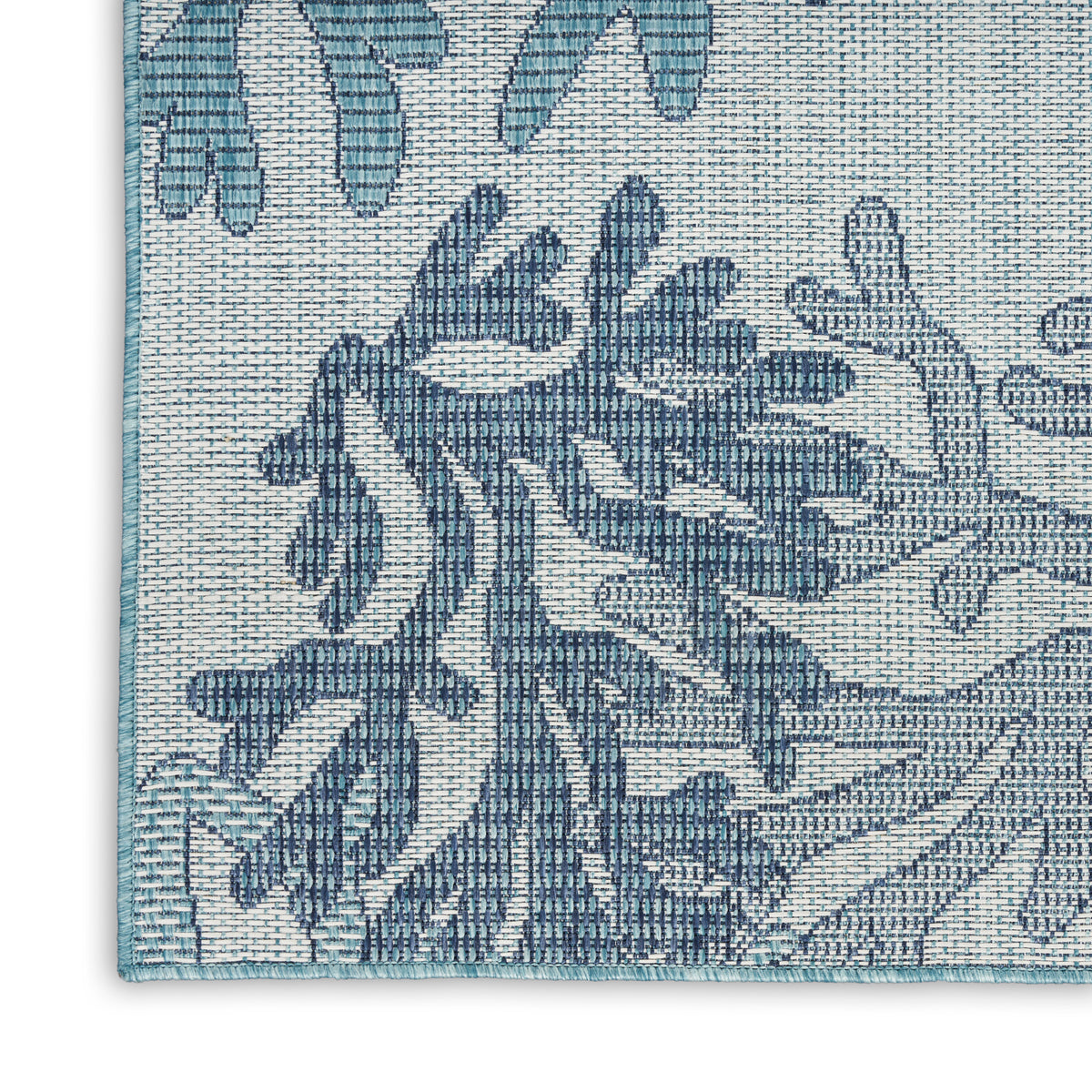 nourison garden oasis goa05 blue rug