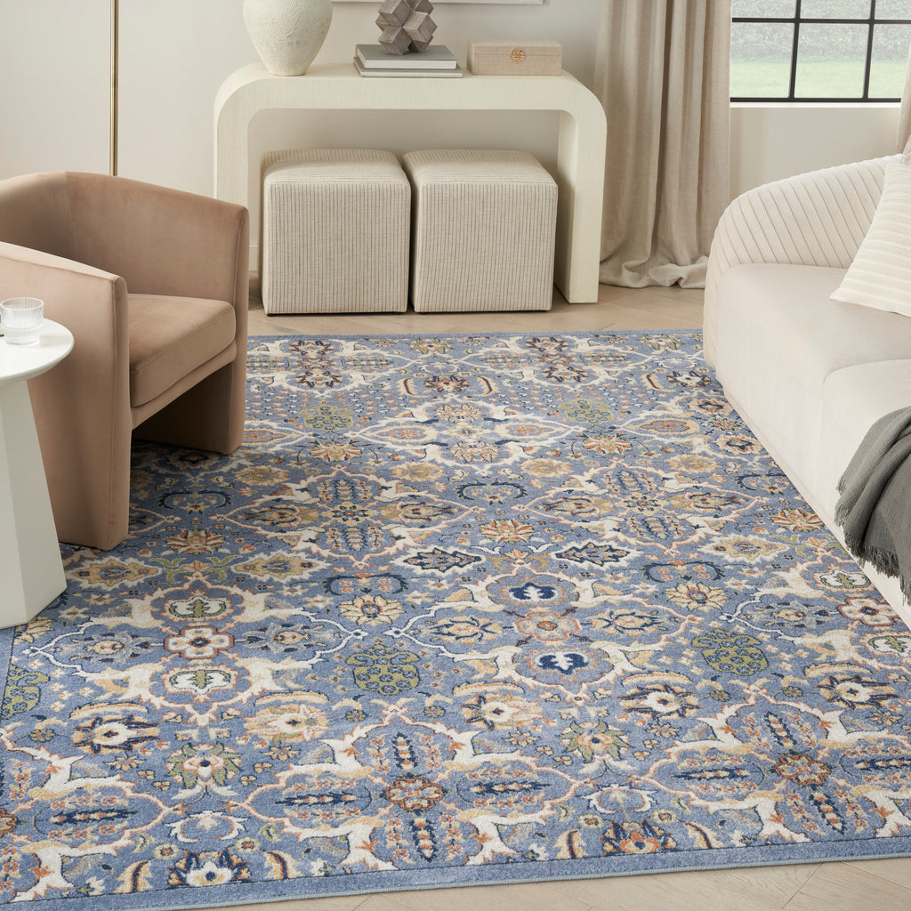nourison allur alr03 light blue rug
