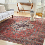 nourison grand washables grw03 rust multicolor rug