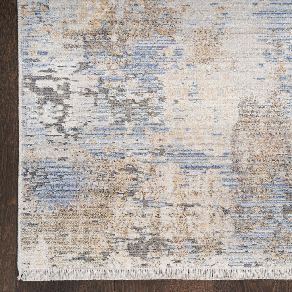 nourison abstract hues abh01 grey blue rug