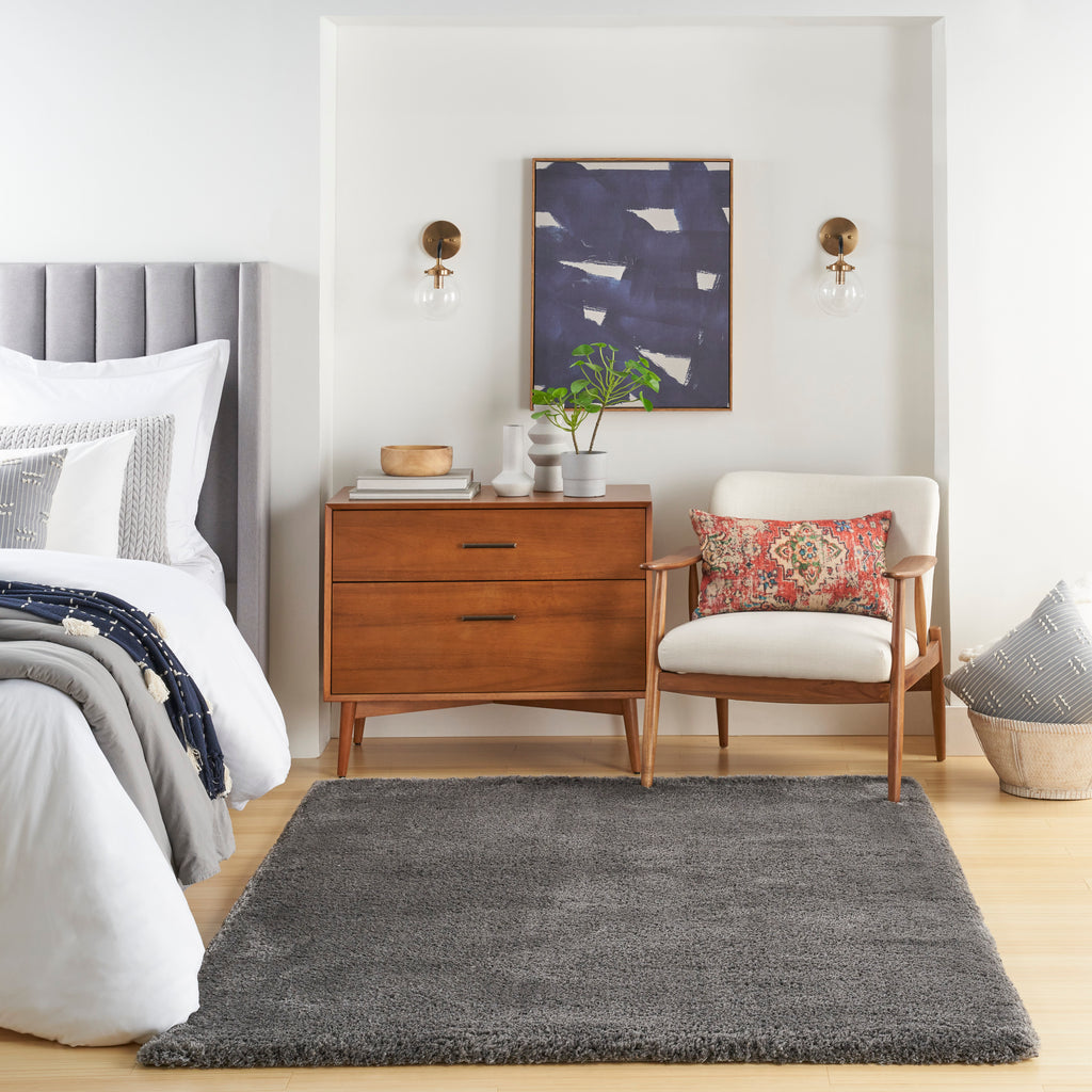 nourison dreamy shag drs05 grey rug