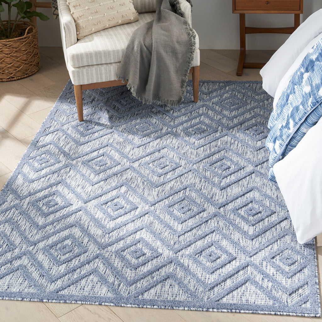 nourison versatile nrv01 denim blue rug