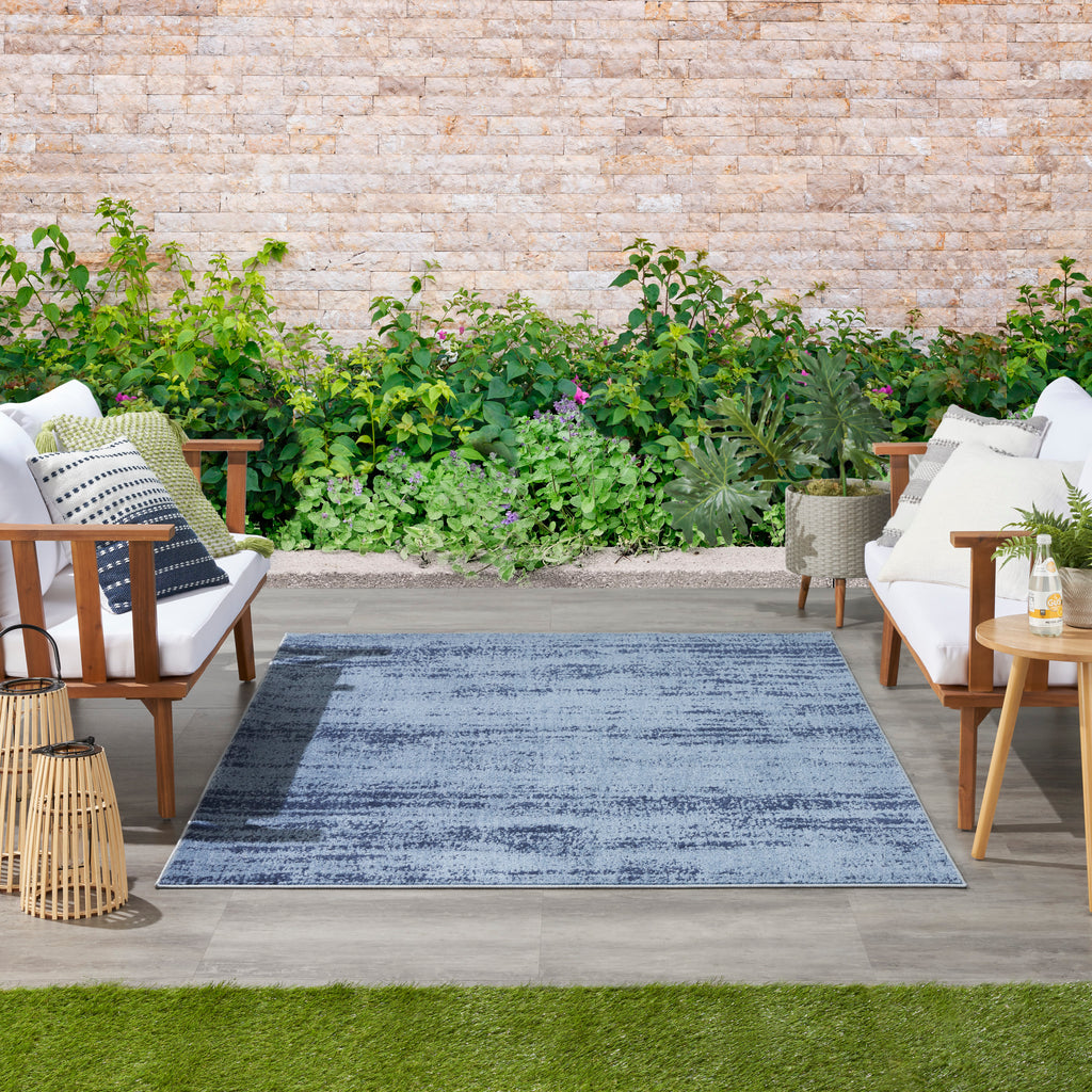 nourison nourison essentials nre03 denim rug