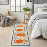 nourison aloha alh27 teal multi rug