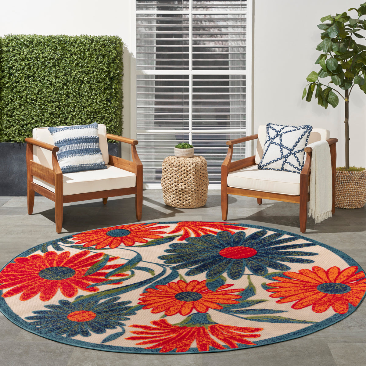 nourison aloha alh33 ivory multicolor rug