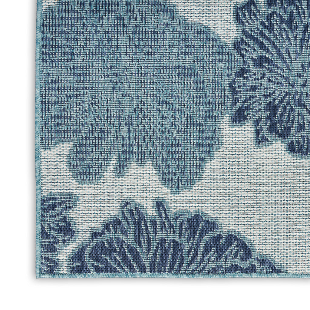 nourison garden oasis goa04 blue rug