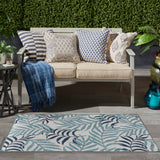 nourison garden oasis goa01 blue rug
