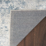 nourison astra machine washable asw11 blue ivory rug