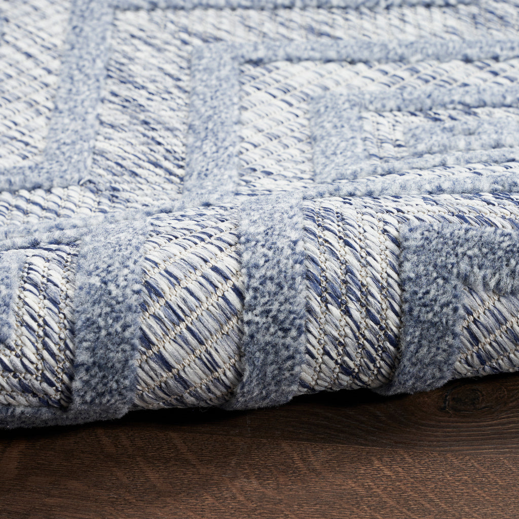 nourison versatile nrv01 denim blue rug