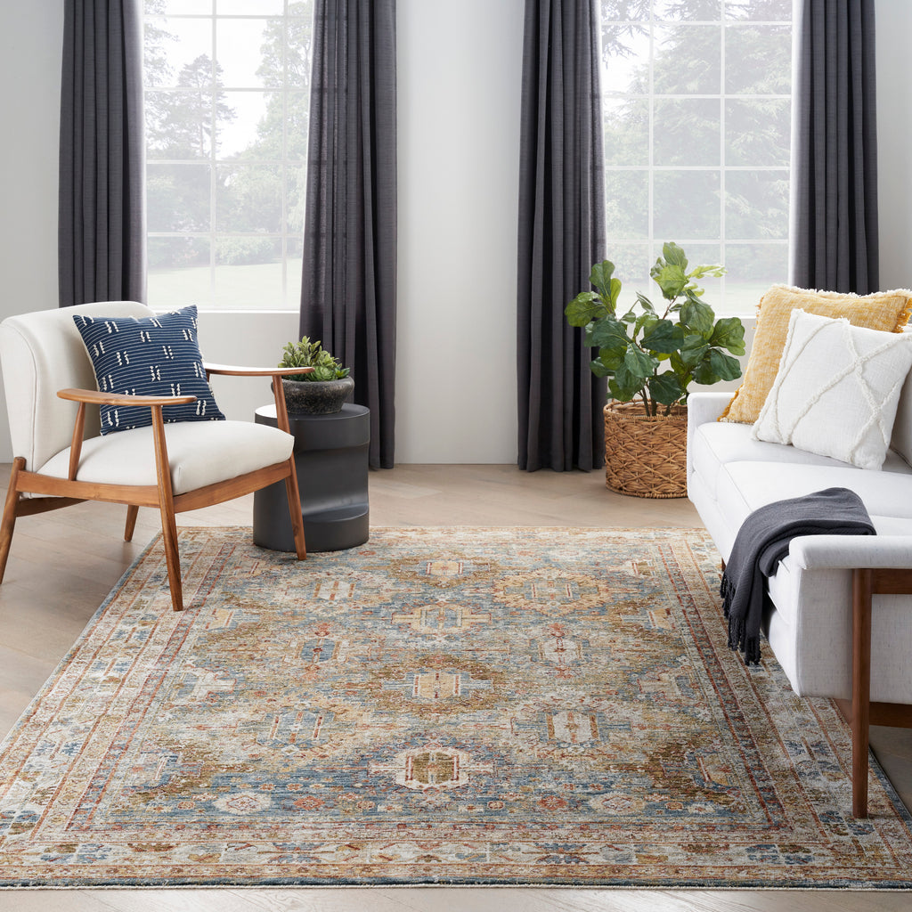 nourison sahar shr01 blue rug