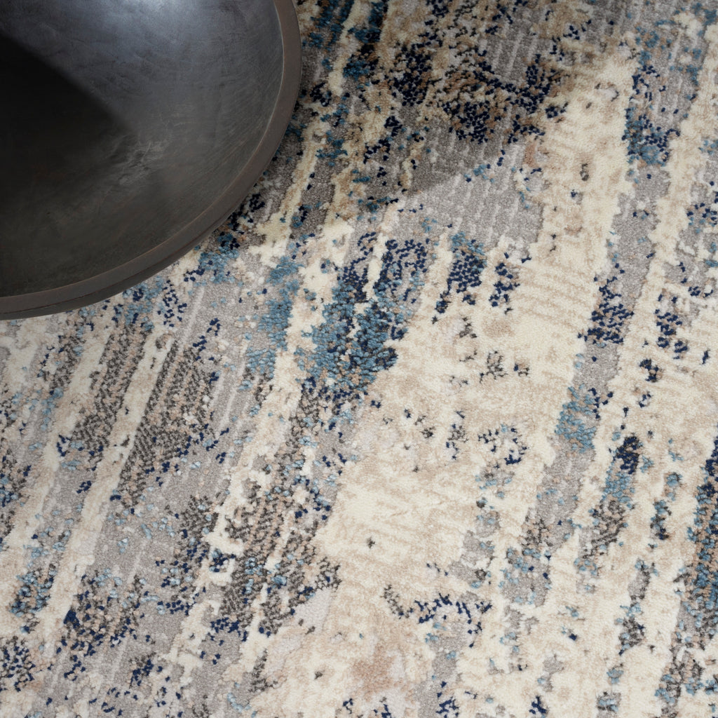 nourison ck022 infinity ifn04 ivory grey blue rug
