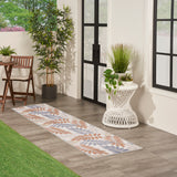 nourison aloha alh18 blue mocha rug