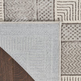 nourison glitz glz07 silver rug