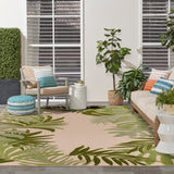 nourison aloha alh40 ivory green rug