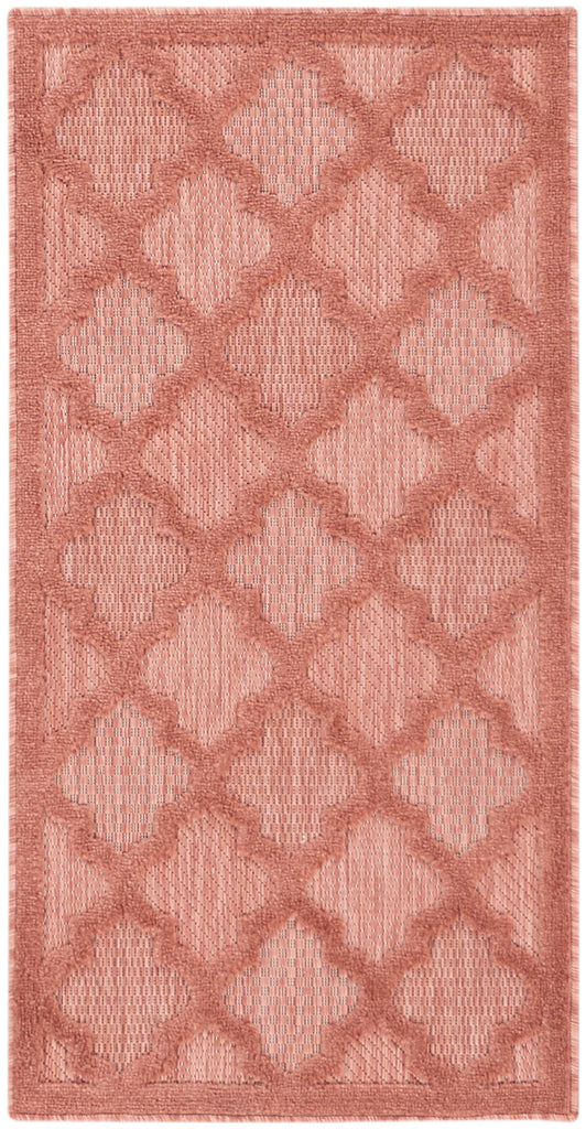 nourison easy care nes01 coral orange rug