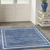 nourison nourison essentials nre02 navy ivory rug