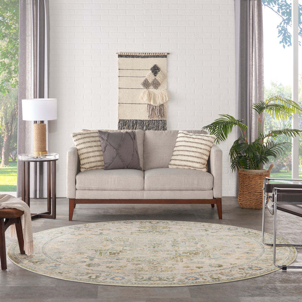 nourison astra machine washable asw12 blue green rug