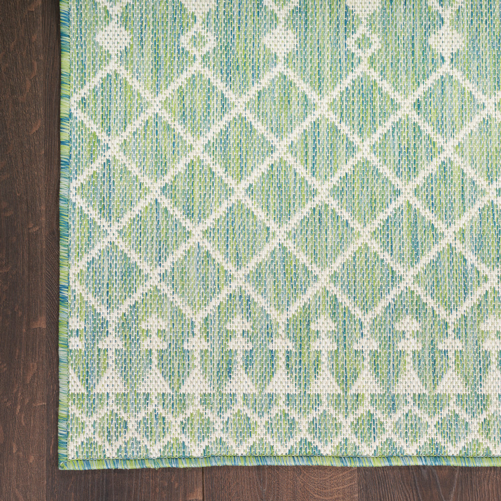 nourison positano pos02 blue green rug