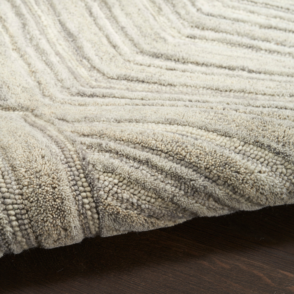 nourison graceful gru03 grey rug
