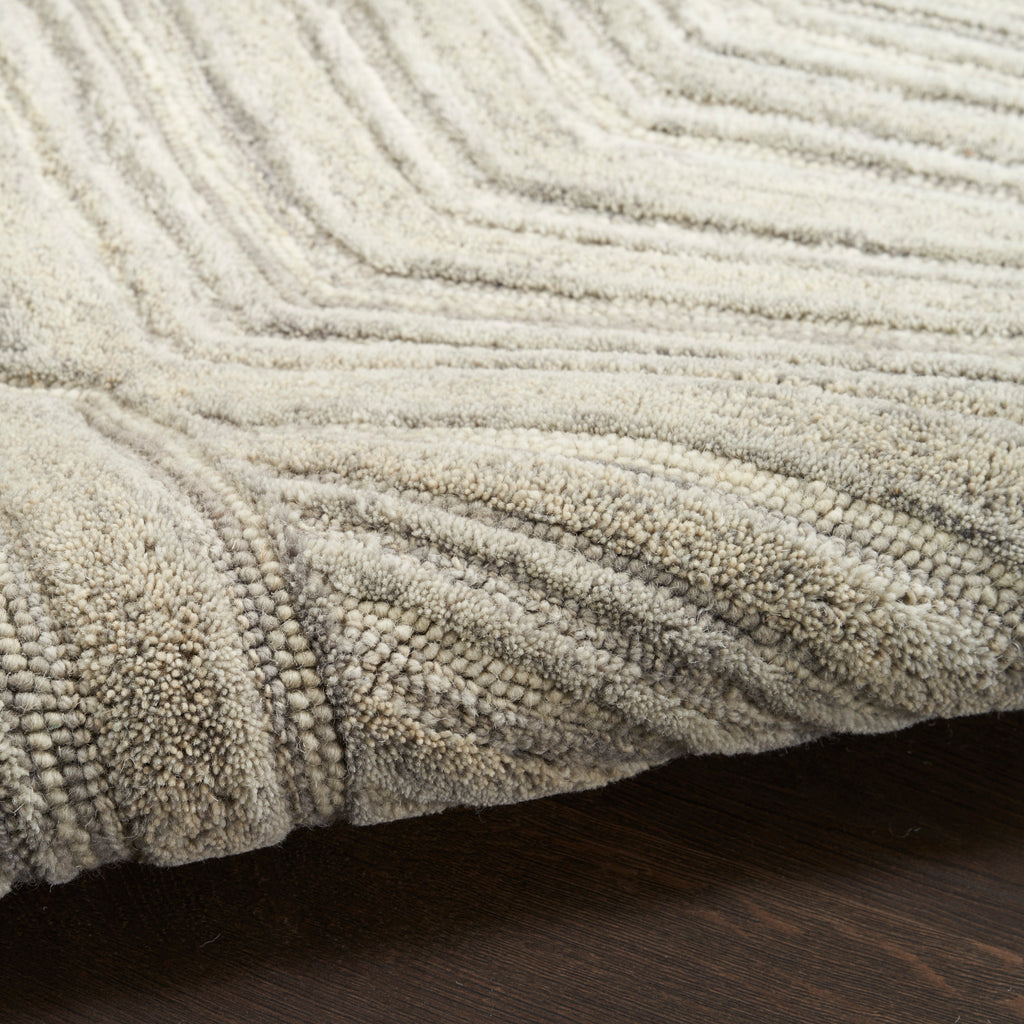 nourison graceful gru03 grey rug