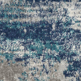 nourison passion psn36 ivory teal rug