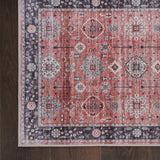 nourison fulton ful12 rust rug