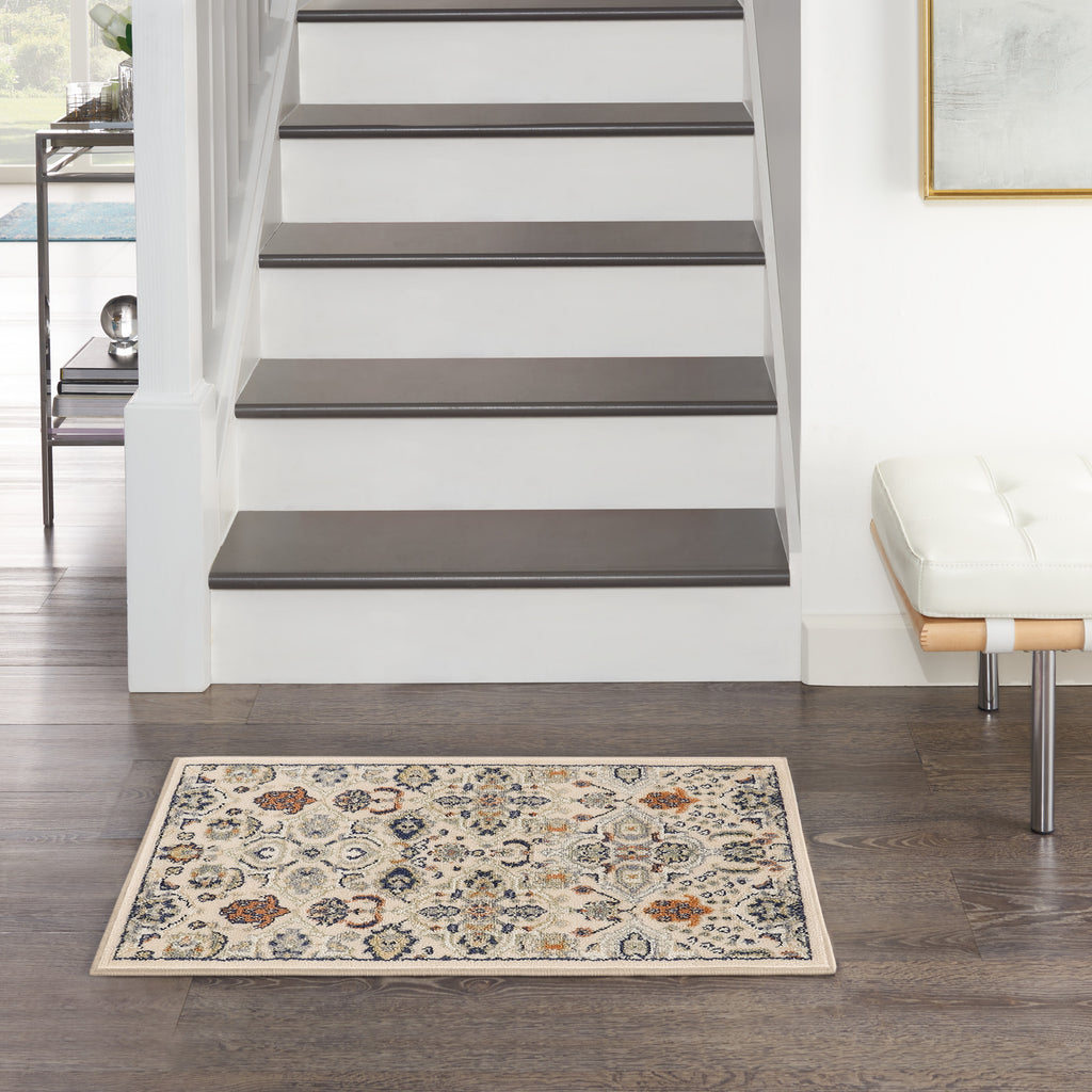 nourison allur alr03 beige rug