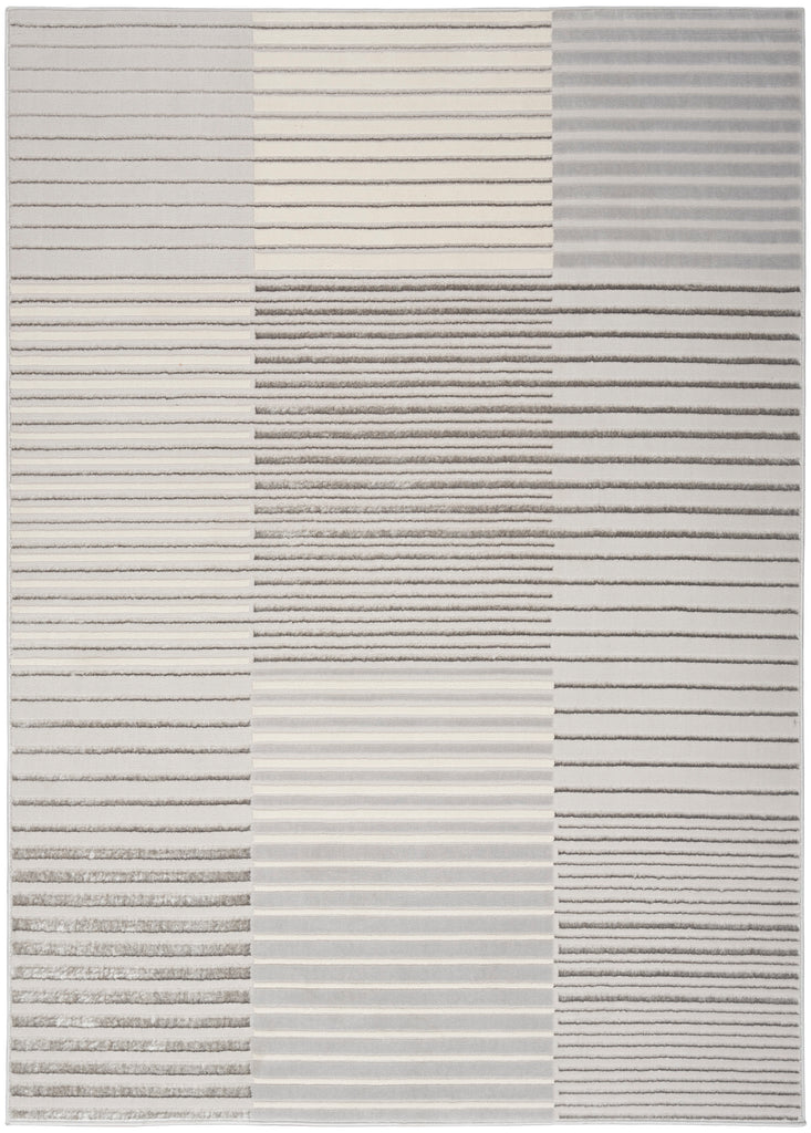 nourison brushstrokes bsk04 silver grey rug