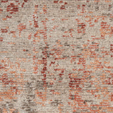 nourison lucent lcn07 silver red rug