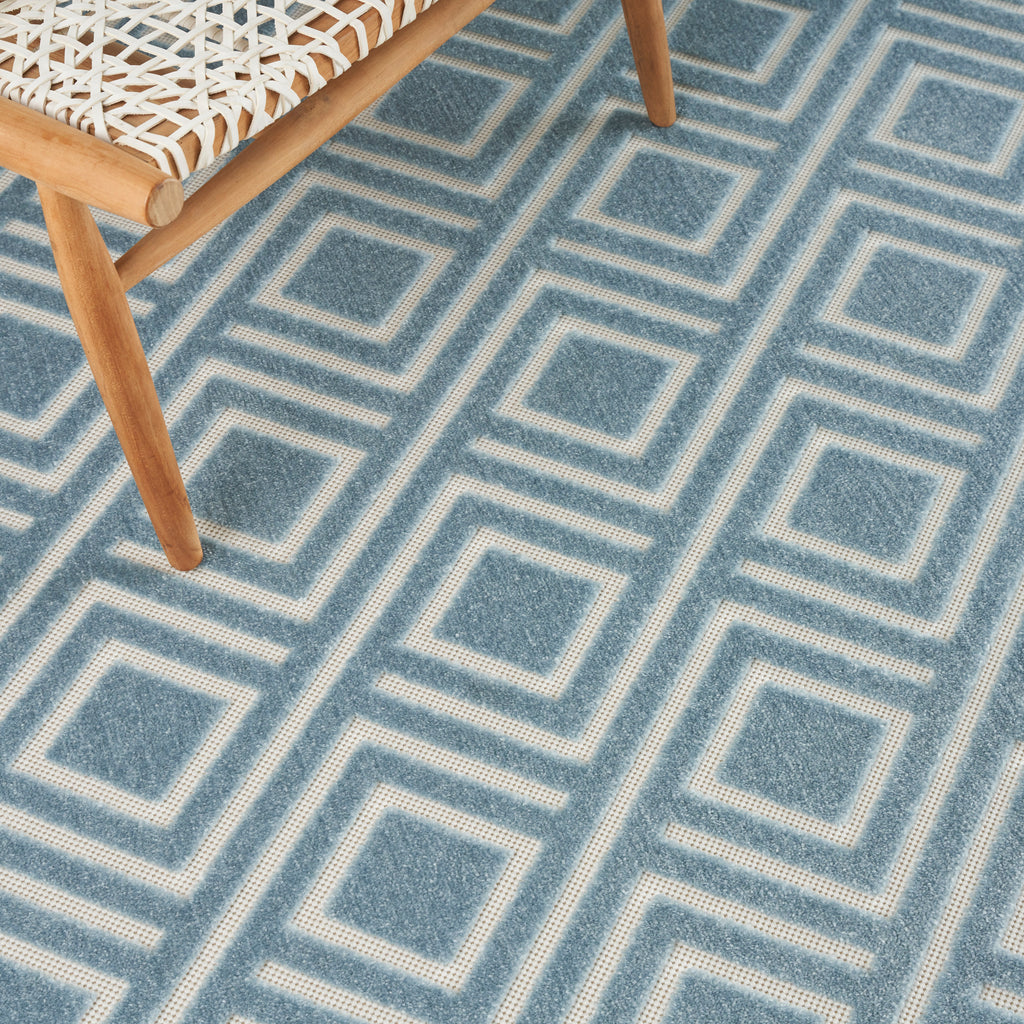 nourison care free caf03 blue rug