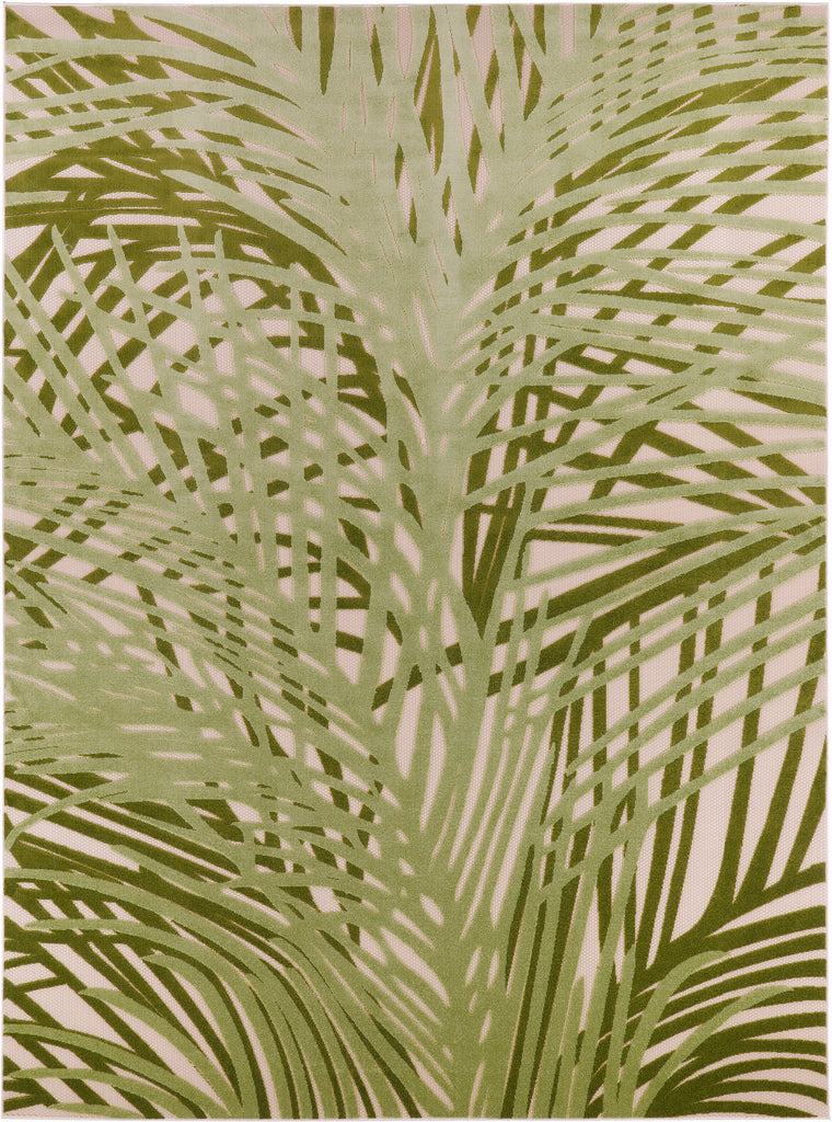 nourison aloha alh41 ivory green rug