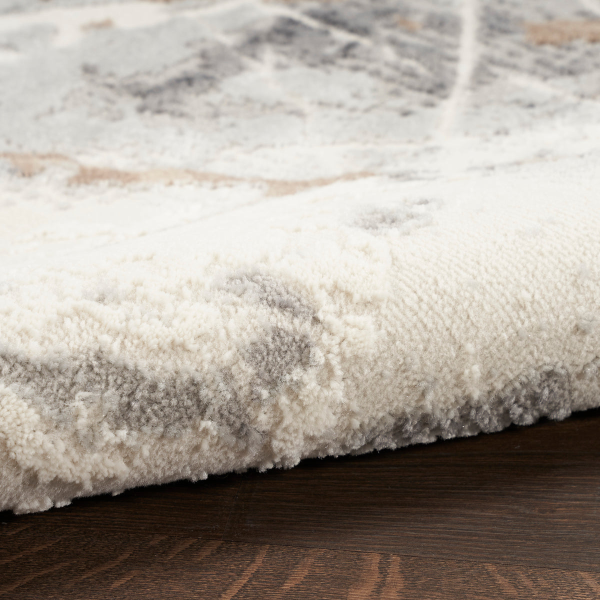 nourison elation etn13 ivory grey rug