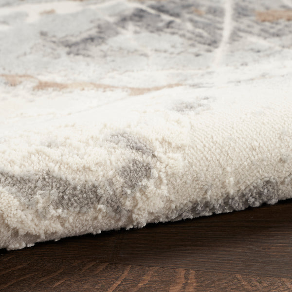 nourison elation etn13 ivory grey rug