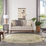 nourison astra machine washable asw12 ivory green rug