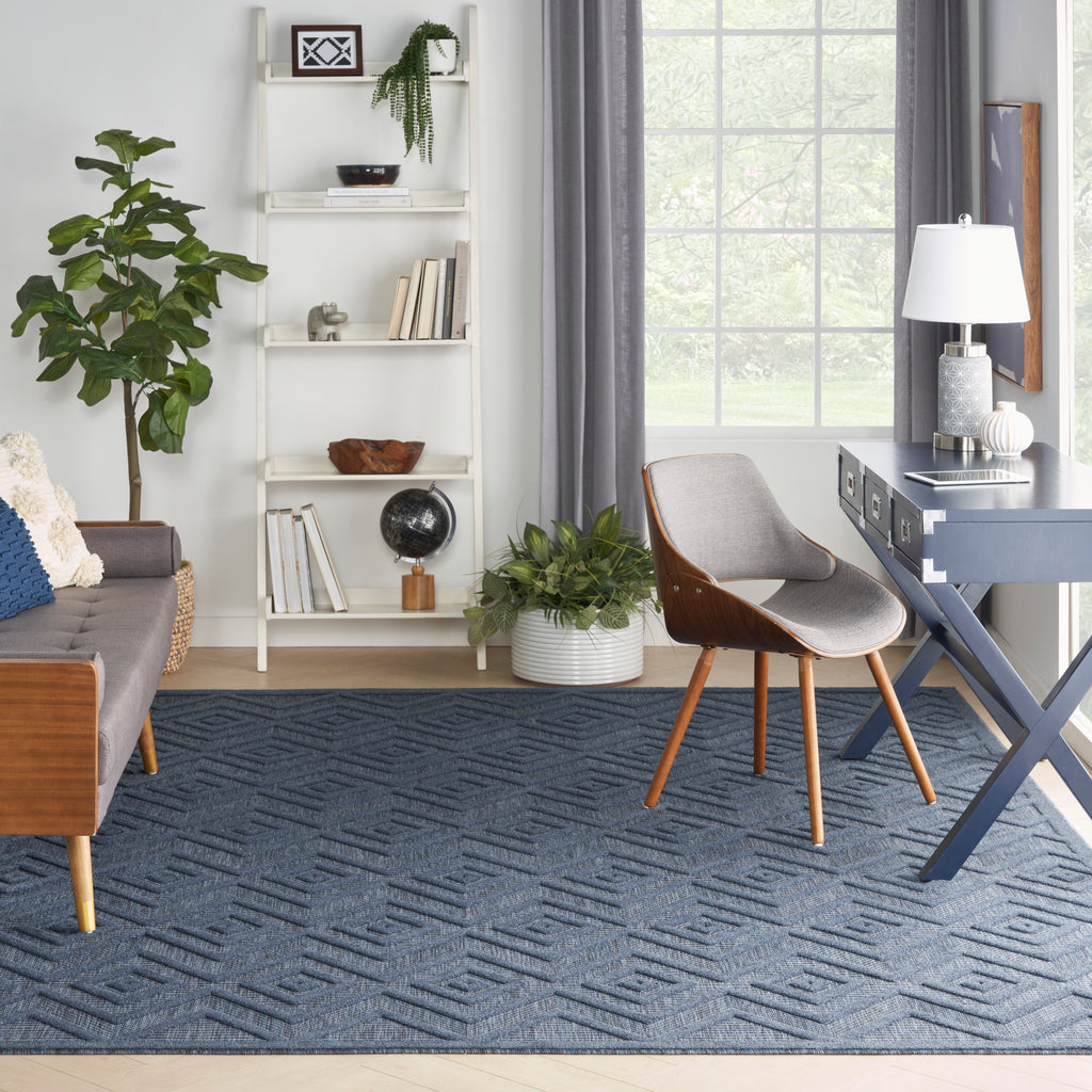 nourison versatile nrv01 navy blue rug