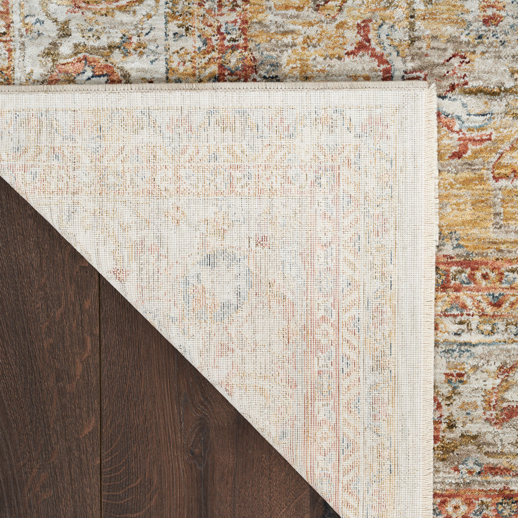 nourison sahar shr06 ivory rust rug