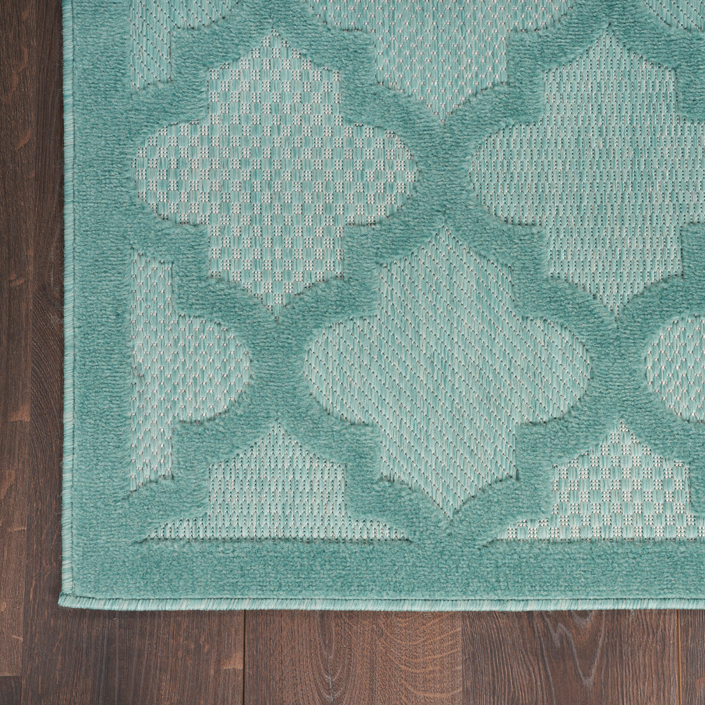 nourison easy care nes01 aqua teal rug