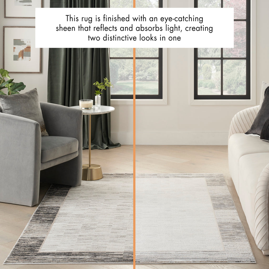 nourison desire dsr02 grey black rug