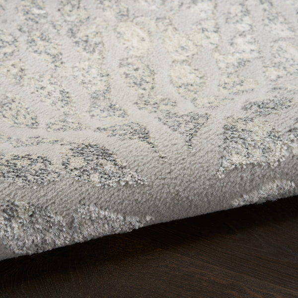 nourison ambiance ami02 grey silver rug