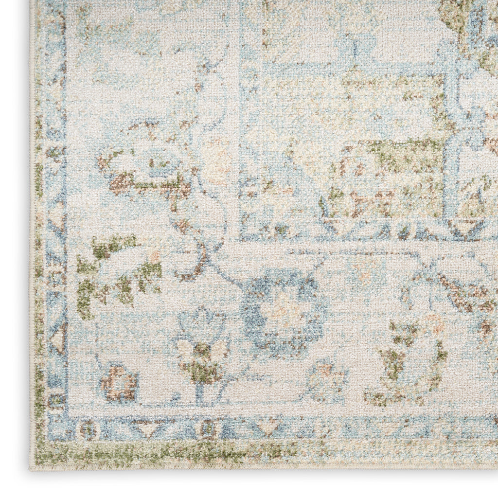 nourison astra machine washable asw12 blue green rug