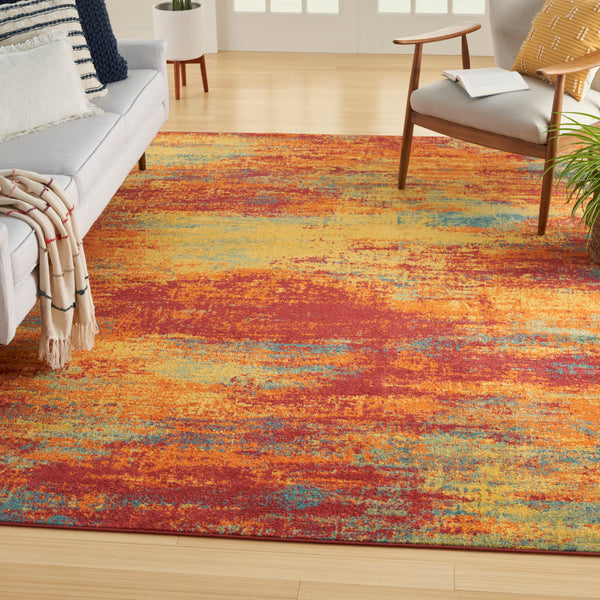 nourison nourison essentials nre06 flame rug